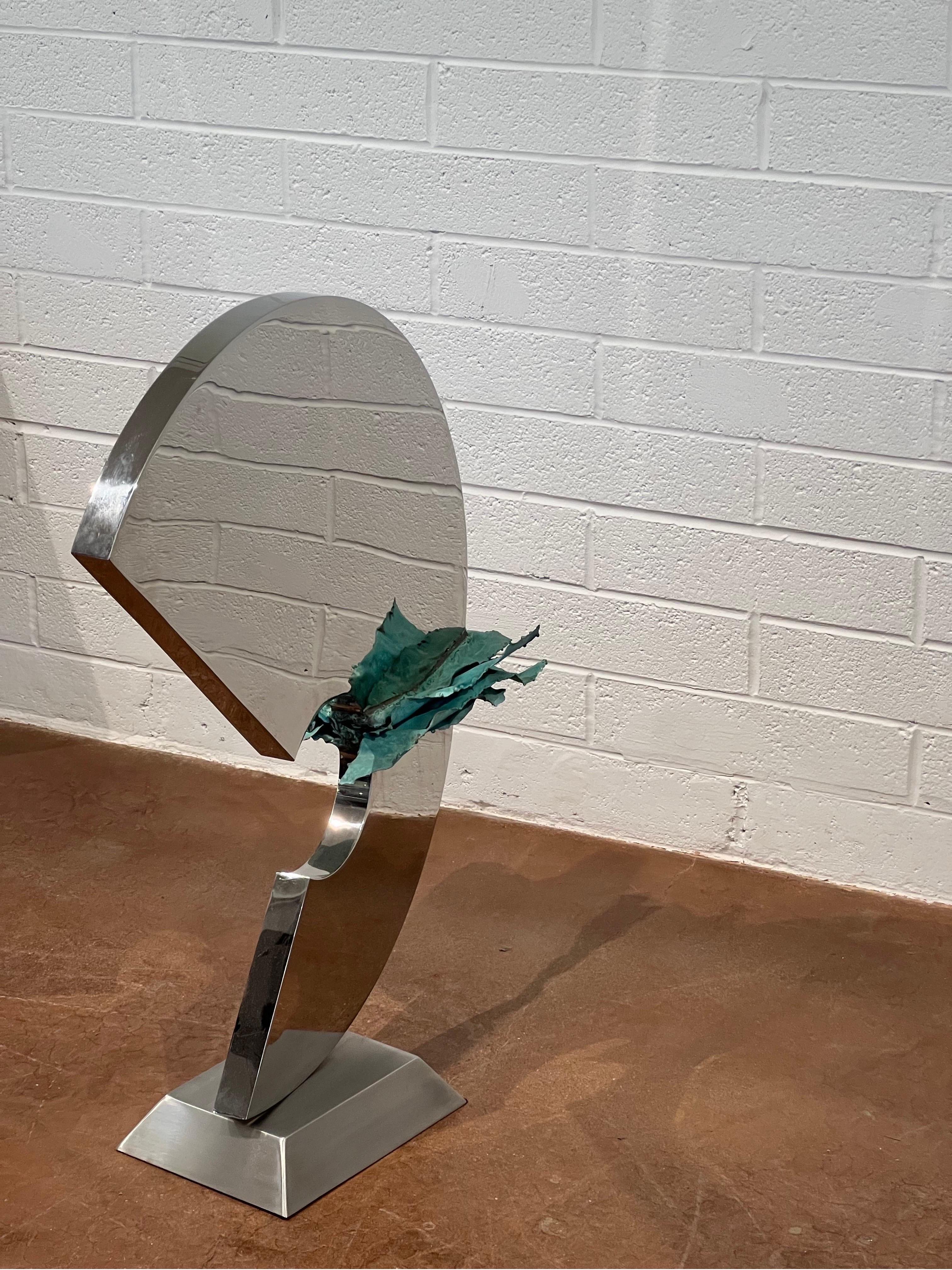 Large Scale Chrome Gary Slater Sculpture In Good Condition For Sale In Phoenix, AZ