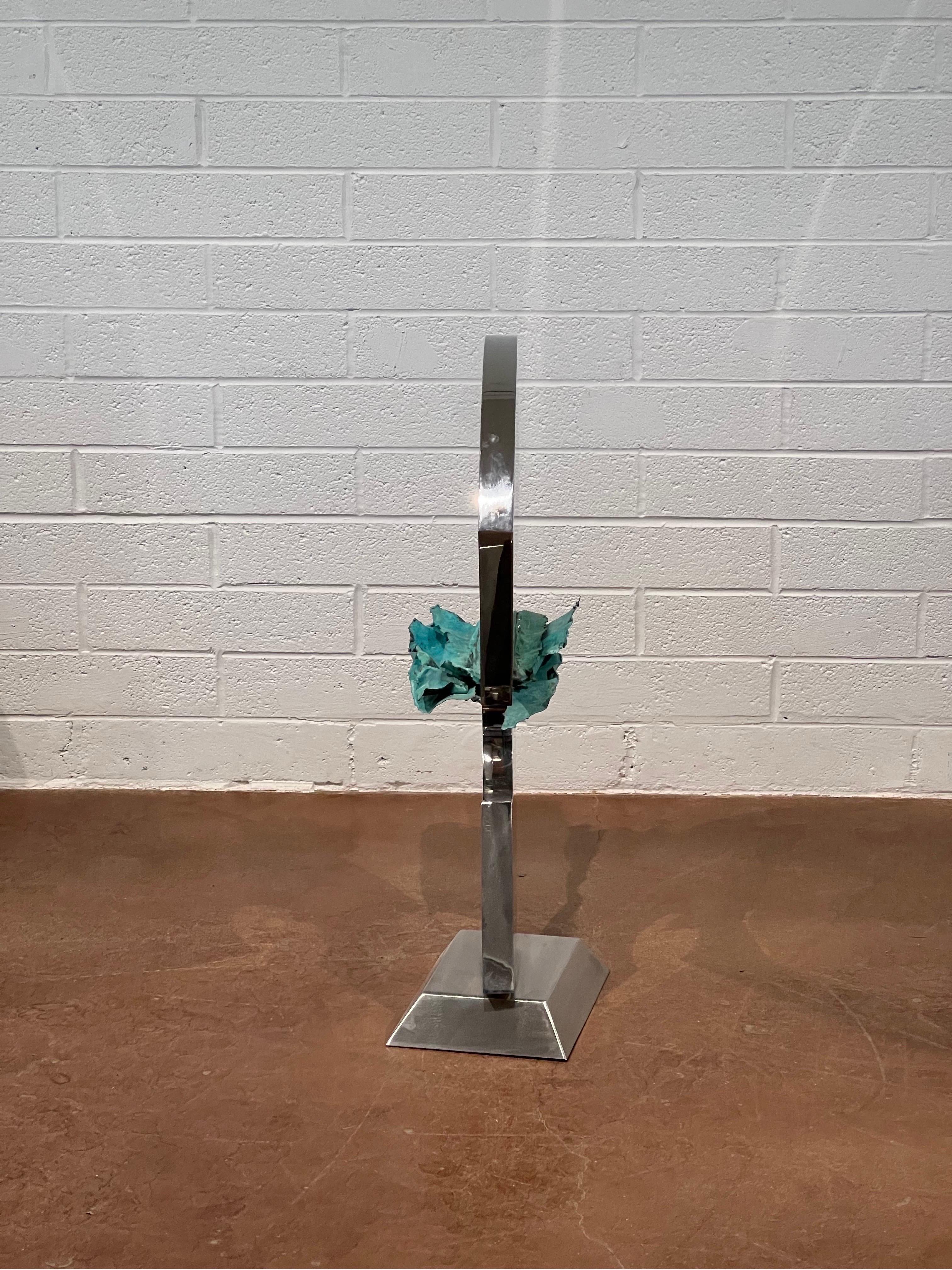 Late 20th Century Large Scale Chrome Gary Slater Sculpture For Sale