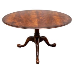 Large Scale Circular Tilt Top Table With Tripod Base