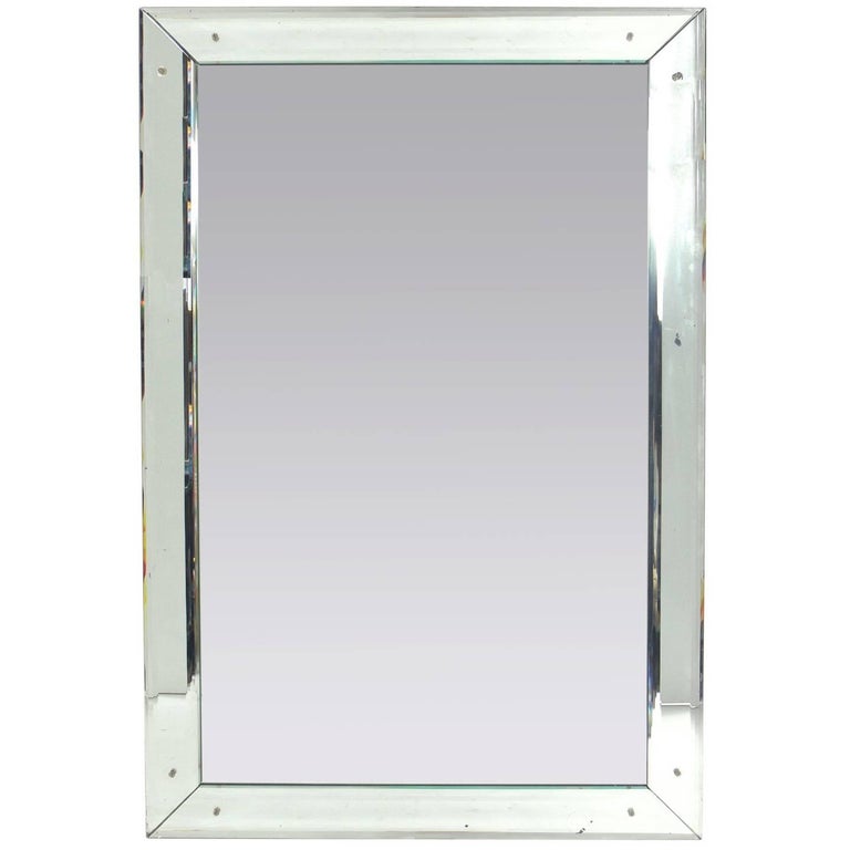 Large Scale Clean Lined Mirror For Sale at 1stDibs | large scale mirrors