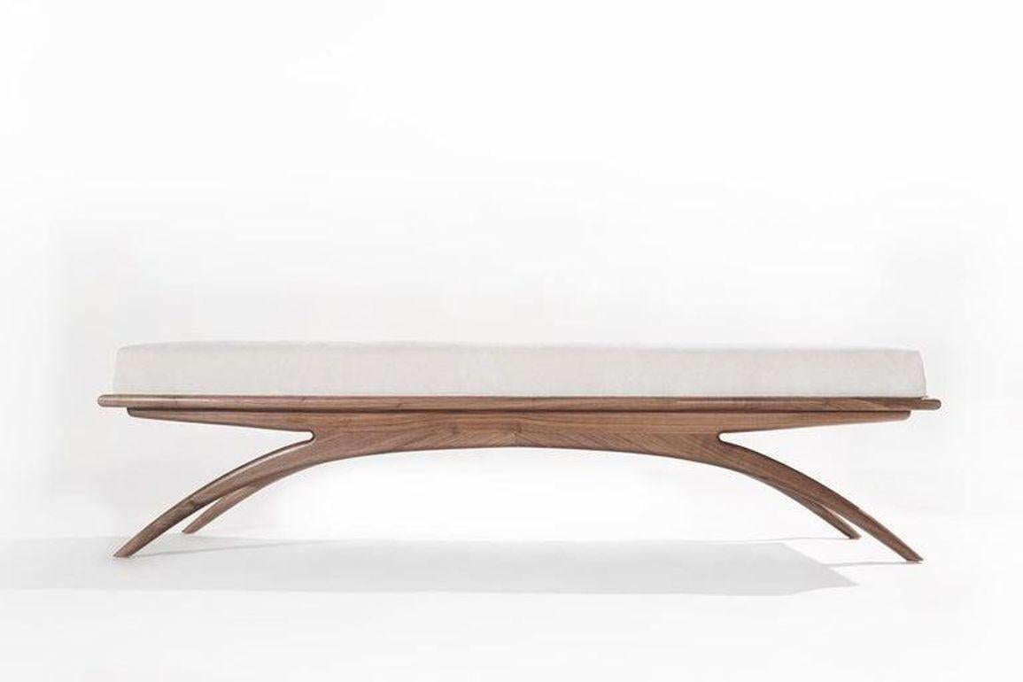 Convex Bench Series 72 in Natural Walnut For Sale 1