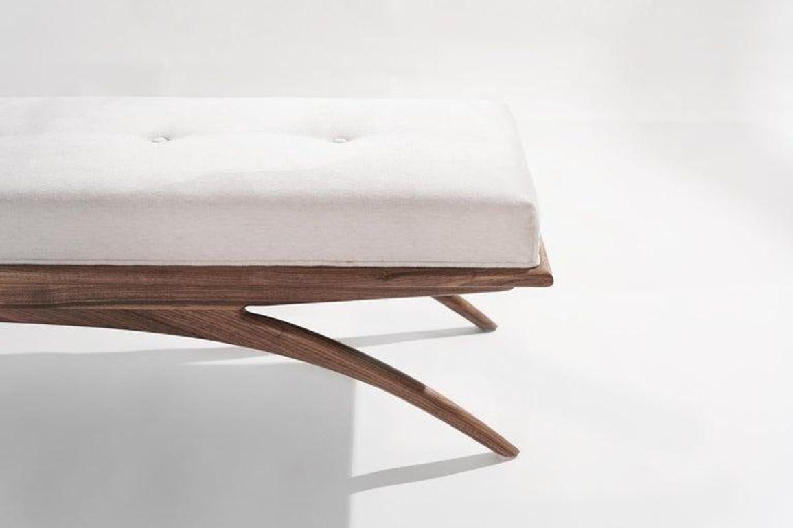 Convex Bench Series 72 in Natural Walnut For Sale 4