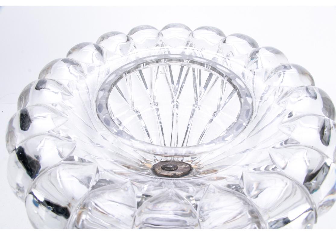 Hollywood Regency Large Scale Crystal and Doré Lidded Centerpiece For Sale