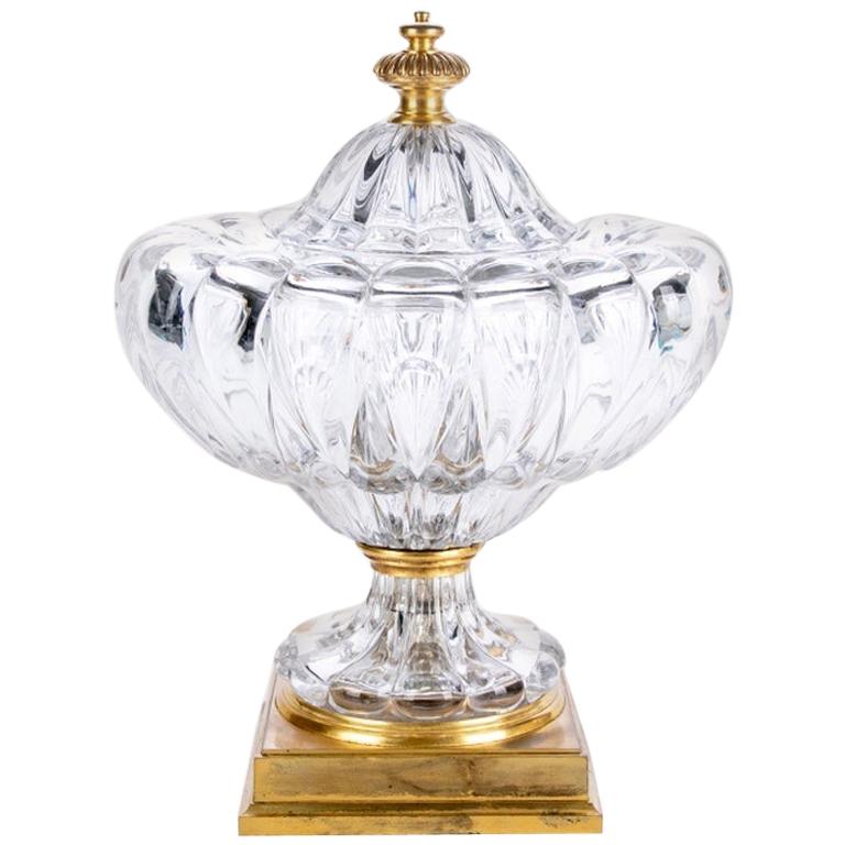 Large Scale Crystal and Doré Lidded Centerpiece For Sale