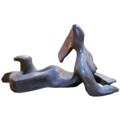 Large Scale Cubist Bronze Nude Sculpture
