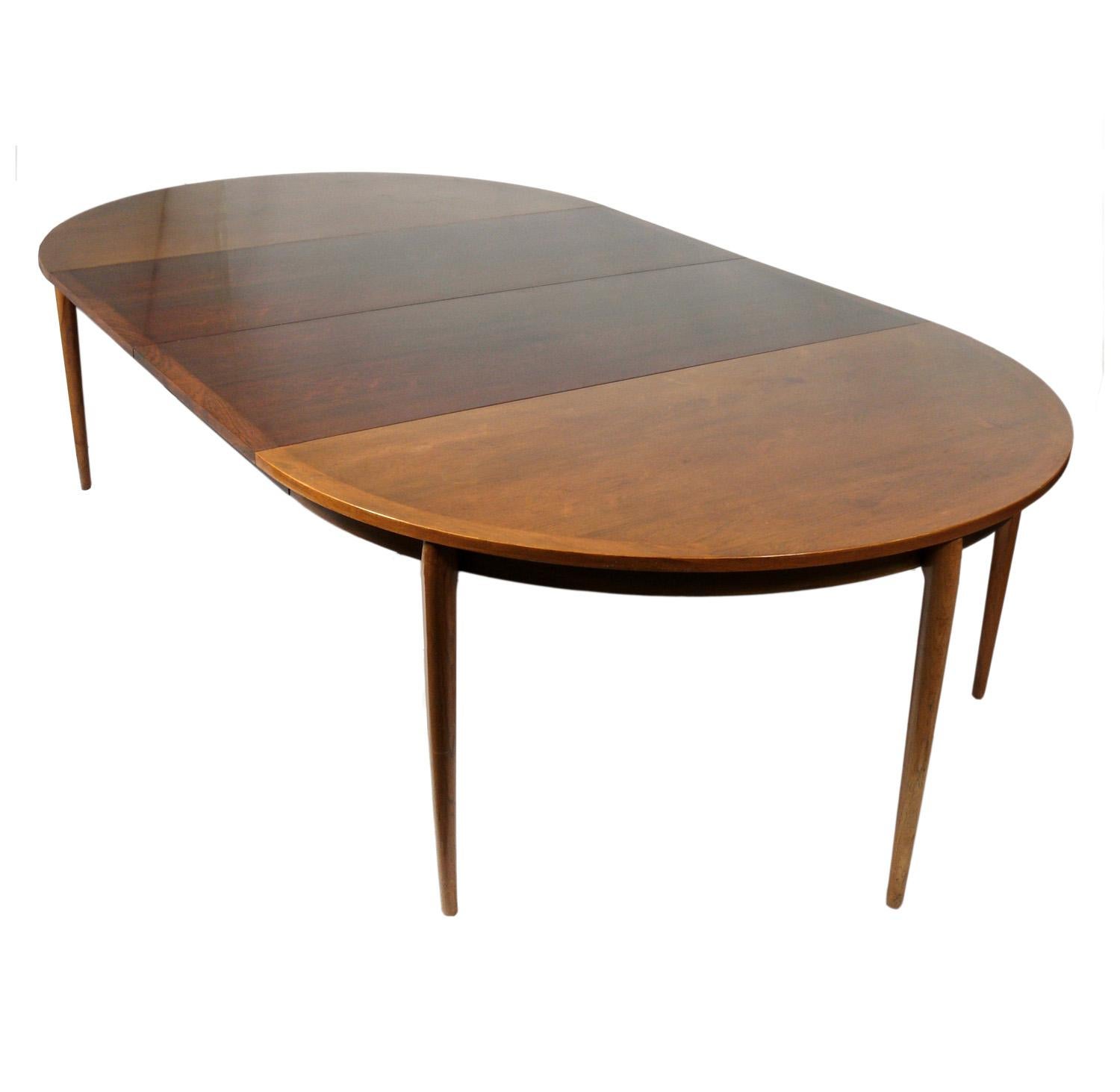 Mid-Century Modern Large Scale Danish Modern Rosewood Dining Table For Sale