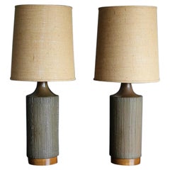 Grandes lampes en céramique de David Cressey, vers 1970