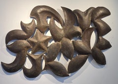 Escultura mural de cobre forjado martillado a gran escala David Hayes (1931-2013)