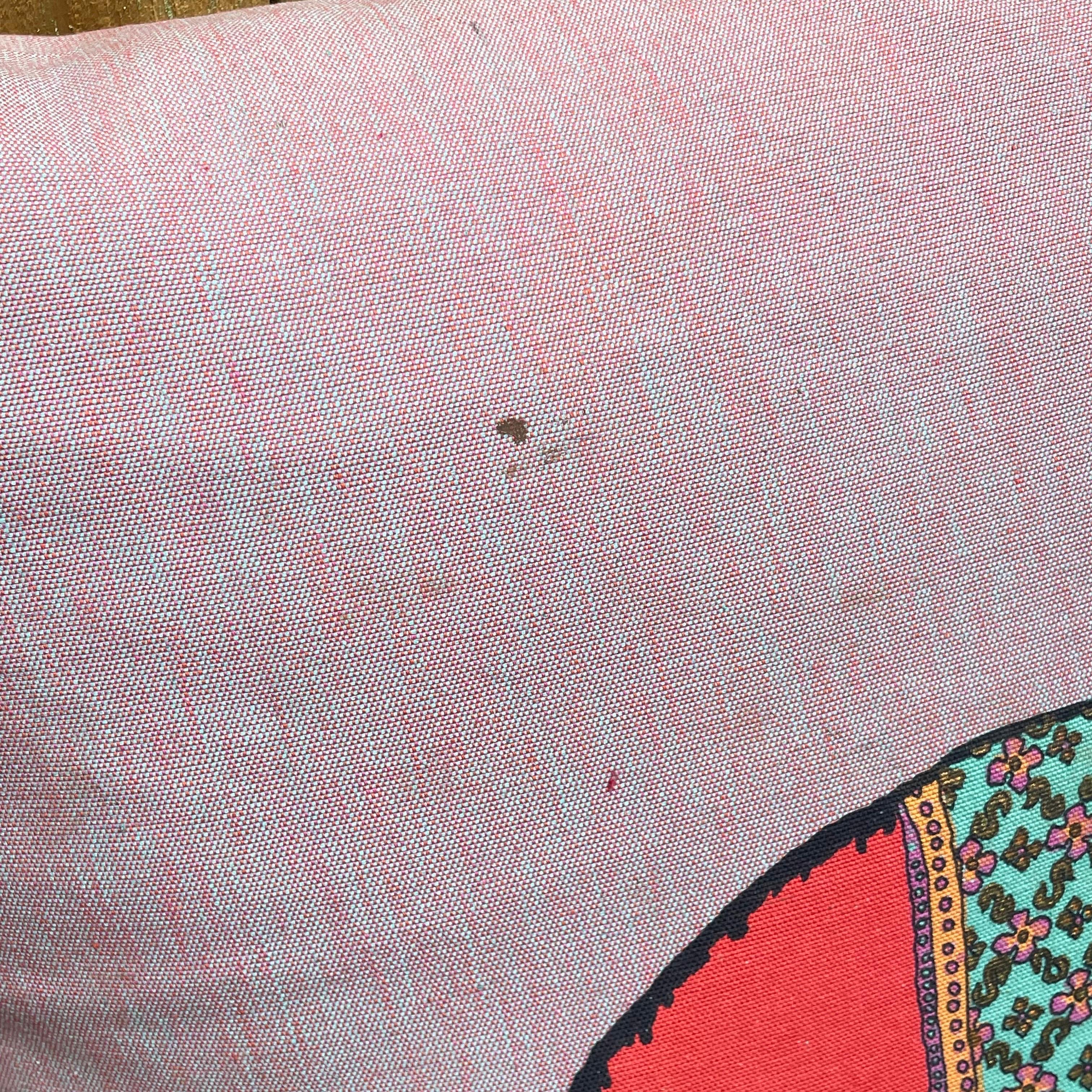 XXIe siècle et contemporain Grand coussin décoratif de Jim Thompson, imprimé éléphant égyptien en vente