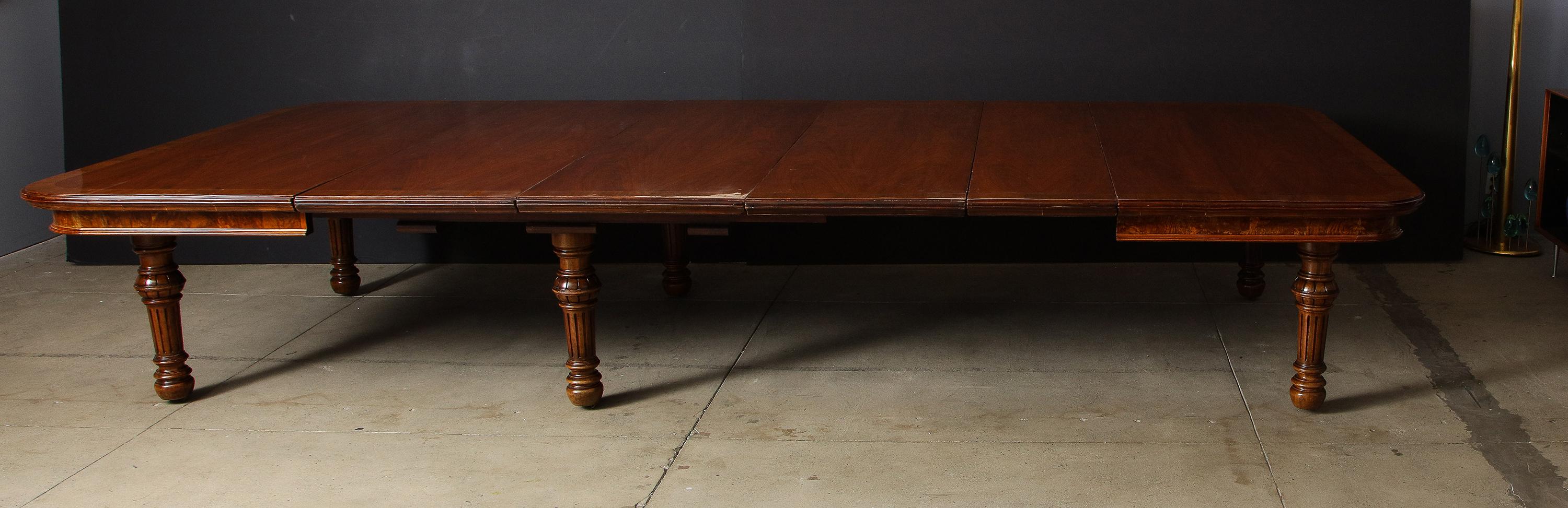 Inlay Large Scale Dining Table by Gillows