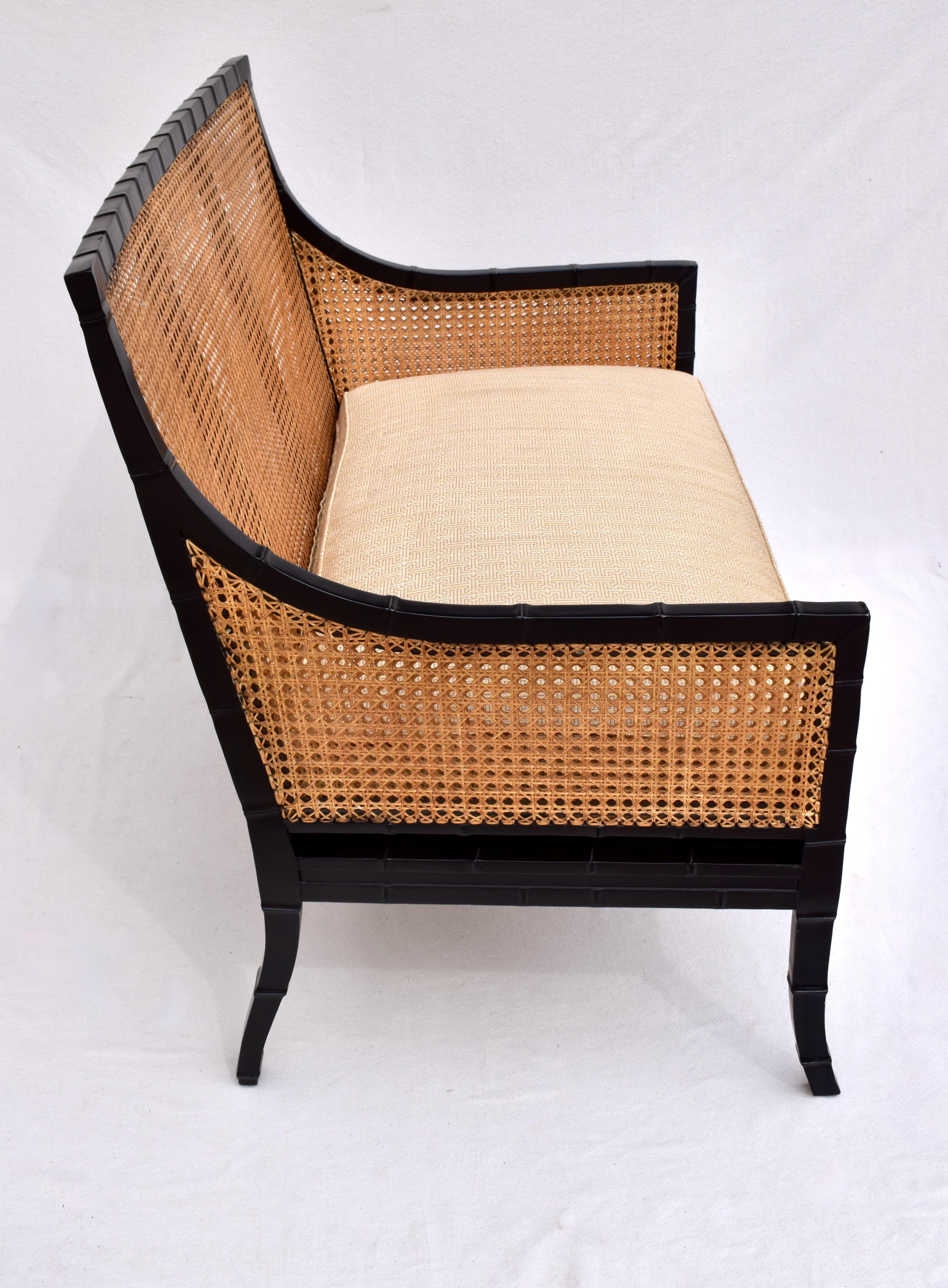 Large Scale Double Cane Settee 1