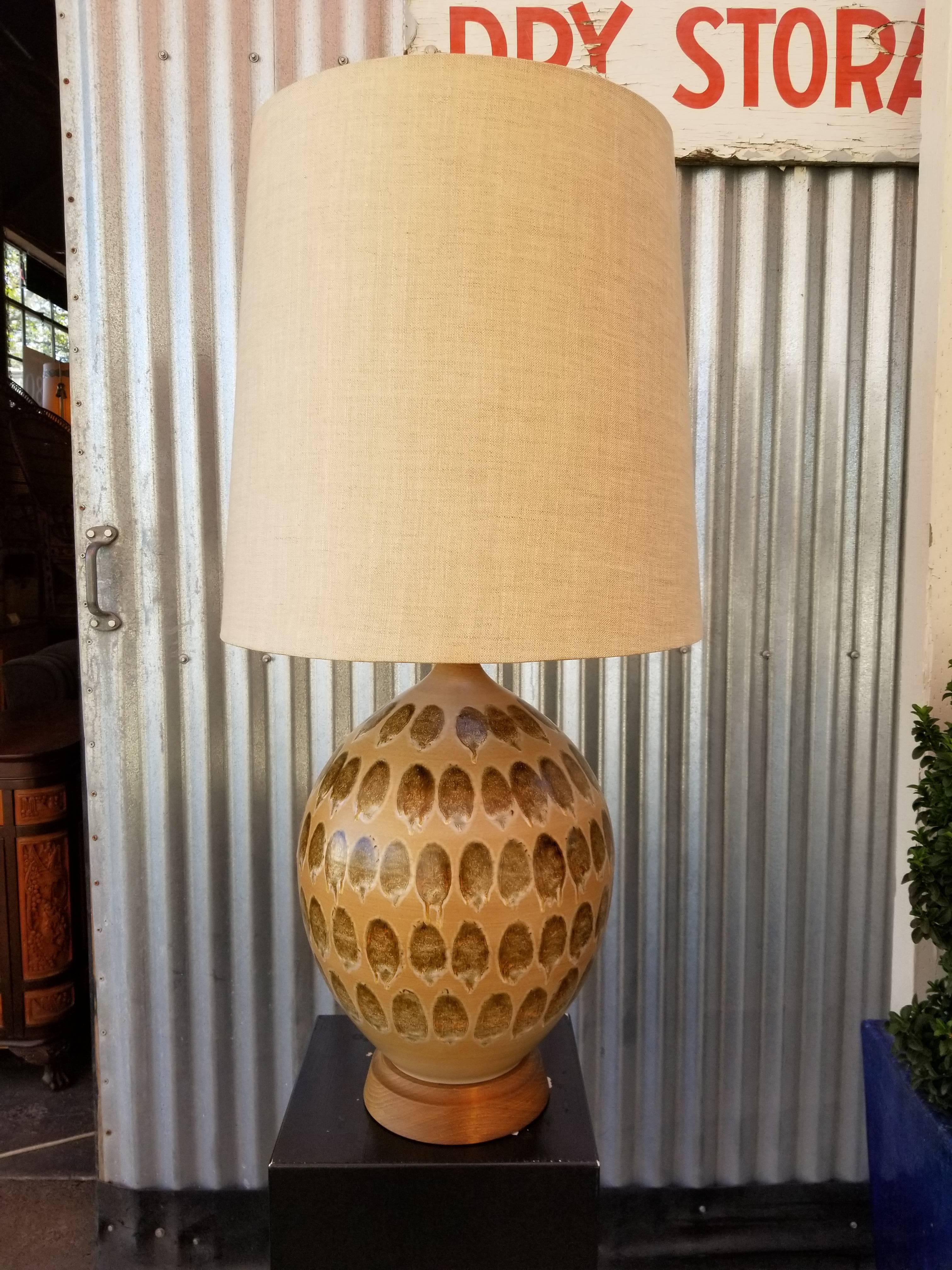 Large-Scale Drip Glaze Ceramic Table Lamp 2