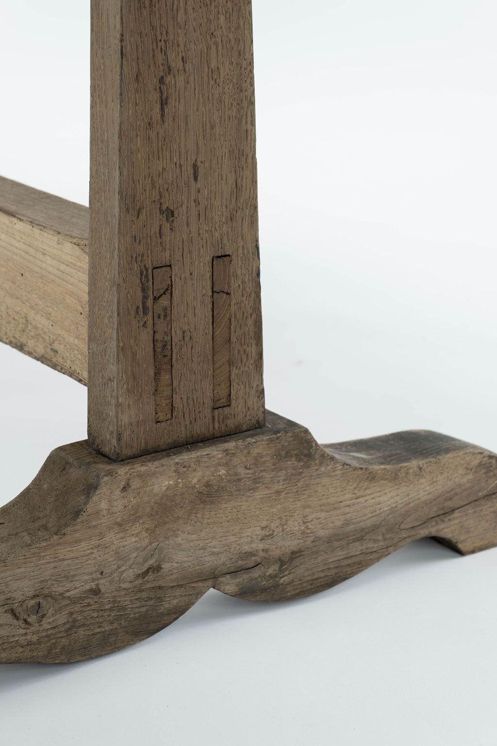 19th Century Large-Scale Early Oval-Shape Dining Table