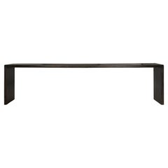 Large Scale Ebonized Elm Altar Table Large Scale Ebonized Elm Altar Table