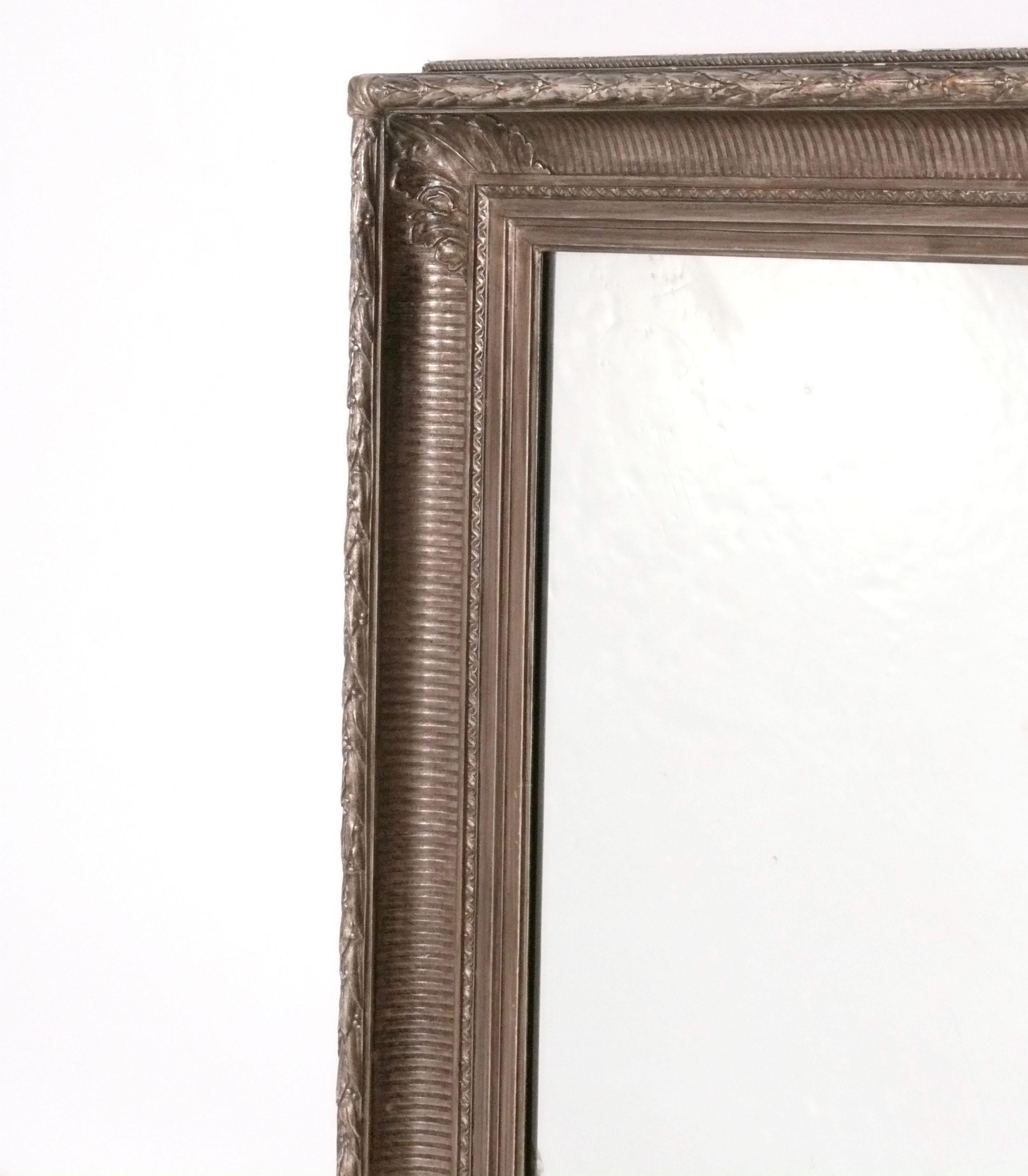 Regency Specchio in argento Eli Wilner di grandi dimensioni 55 