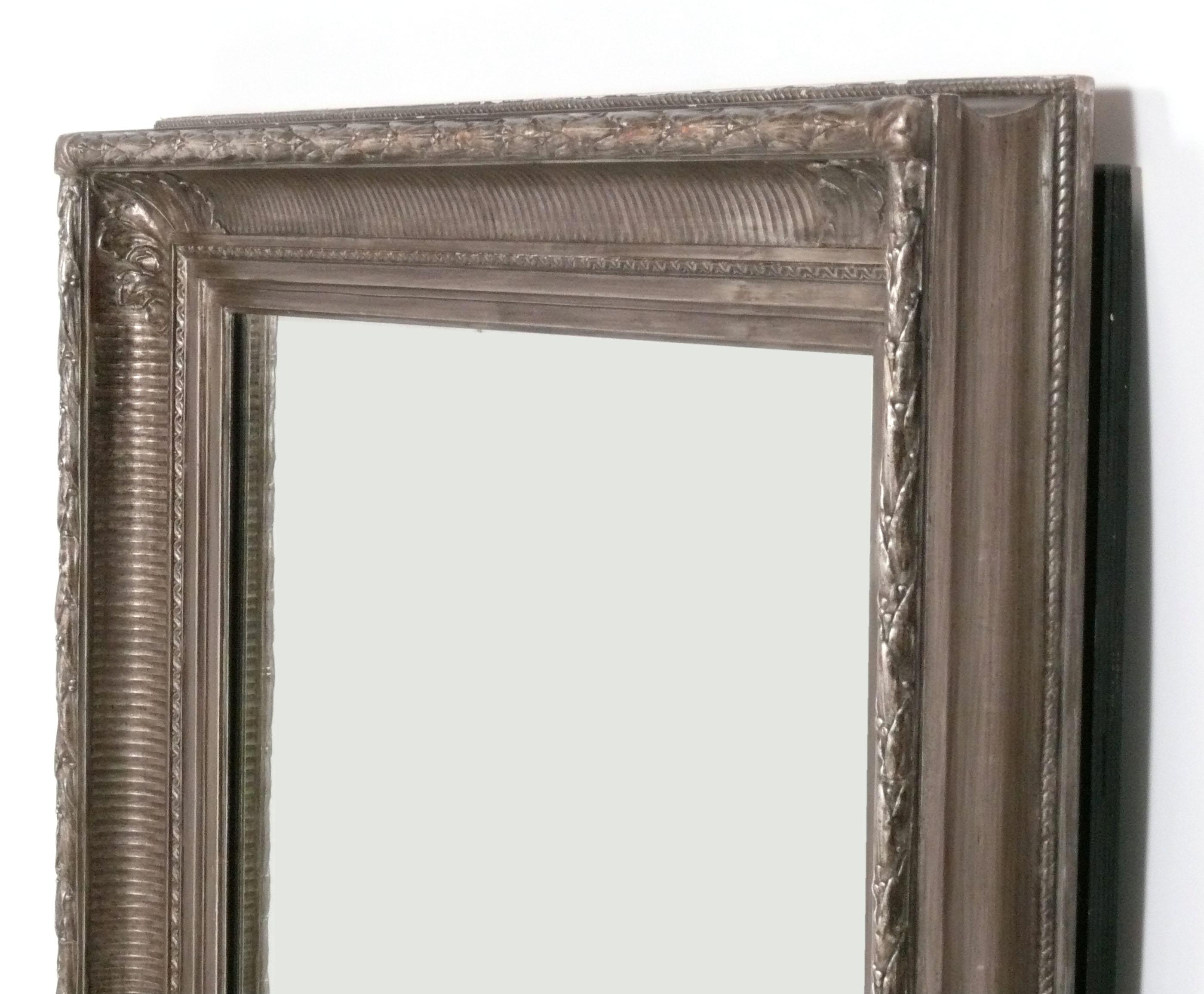 Americano Specchio in argento Eli Wilner di grandi dimensioni 55 