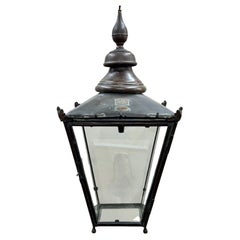 Large Scale English Copper Lantern circa 1930 Lighting