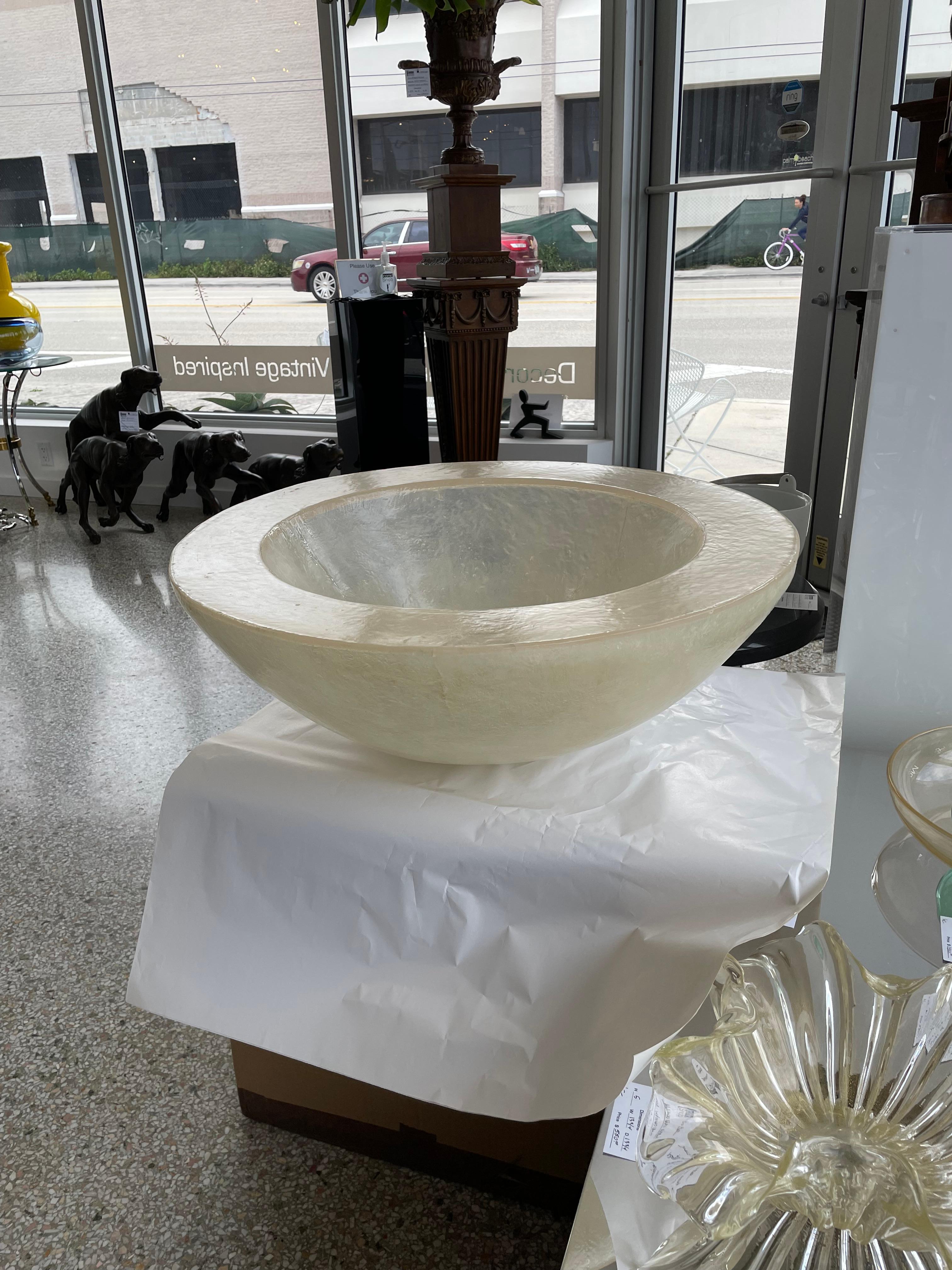 Large Scale Fiberglass Bowl For Sale 7