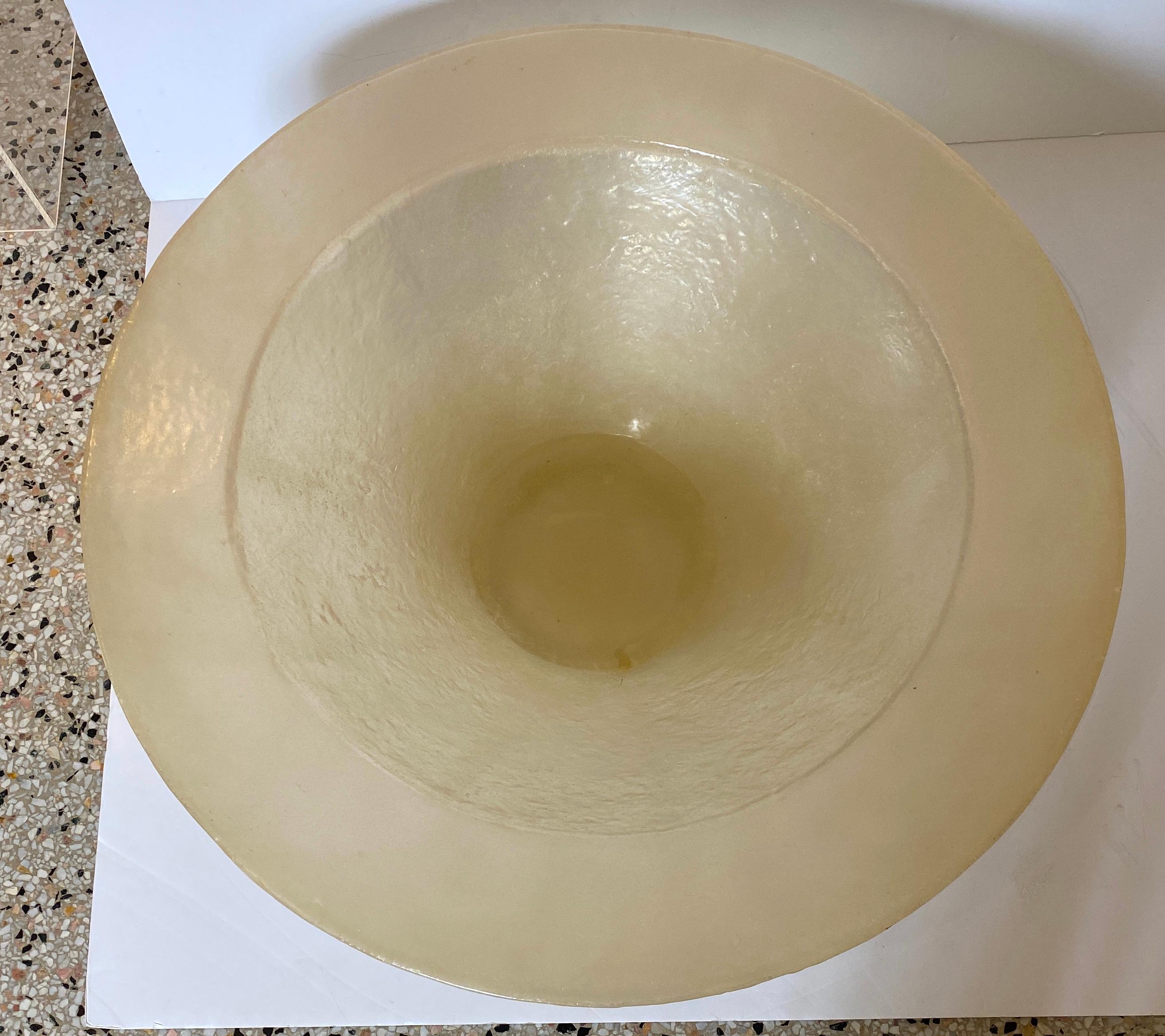 Italian Large Scale Fiberglass Bowl For Sale