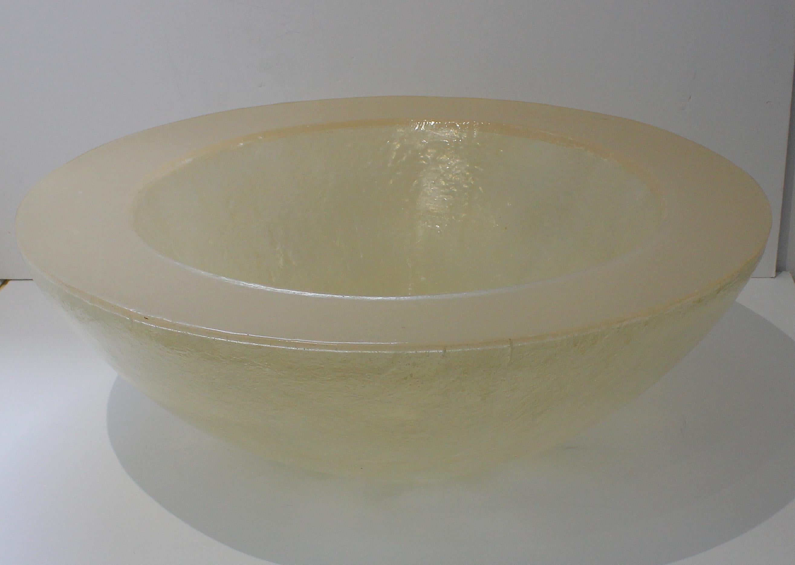 Large Scale Fiberglass Bowl In Good Condition For Sale In West Palm Beach, FL