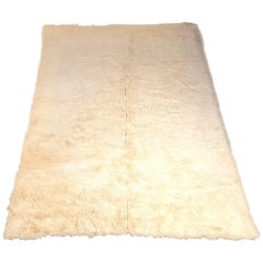 Used Large Scale Flokati Rug