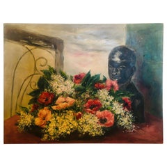Large Scale Floral Still Life Painting by Peggy Dodds