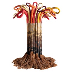 Large Scale Freestanding Fiber Art Sculpture by Jane Knight Titled 'The Tree'