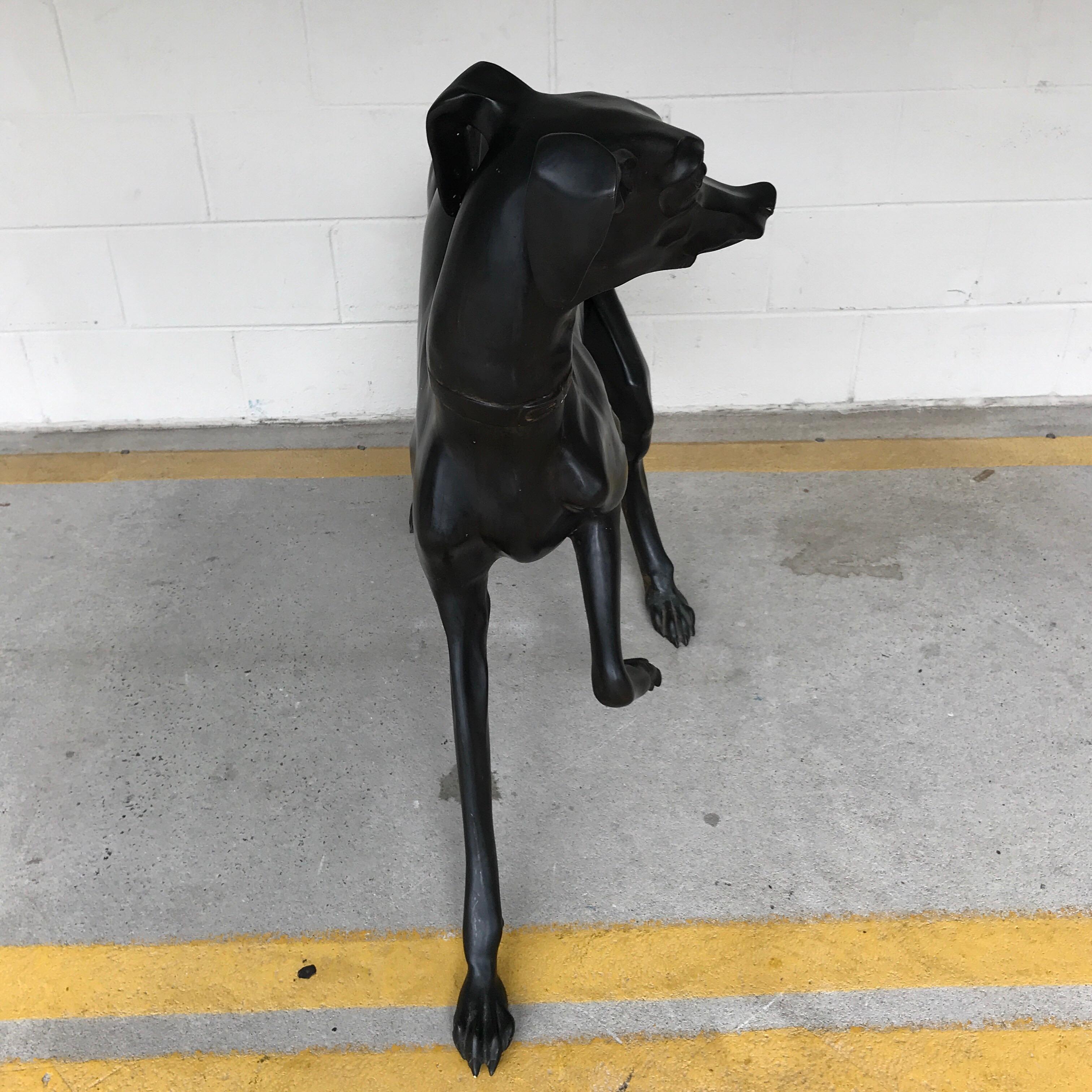 Large-Scale French Bronze Whippet For Sale 6