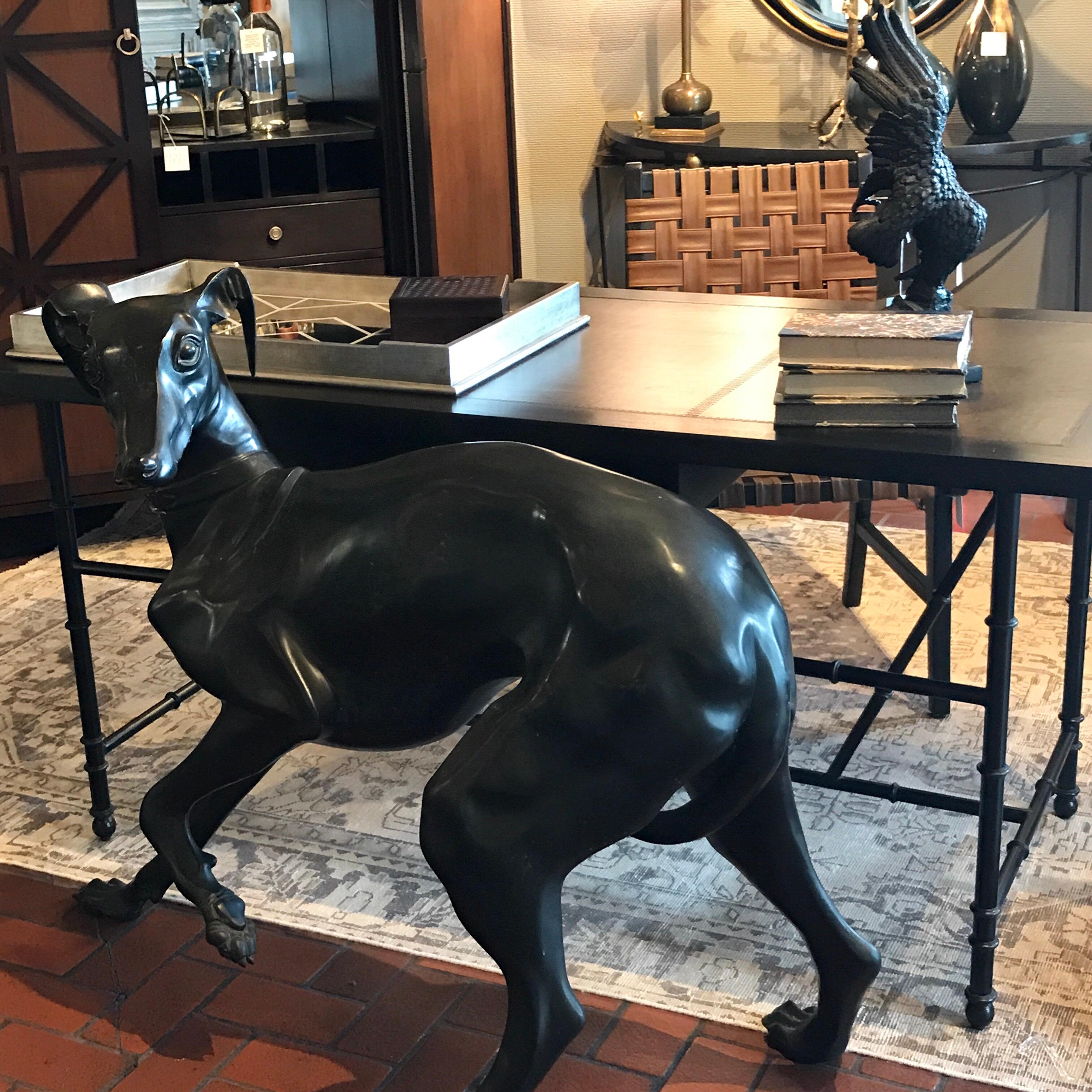 Large-Scale French Bronze Whippet For Sale 7