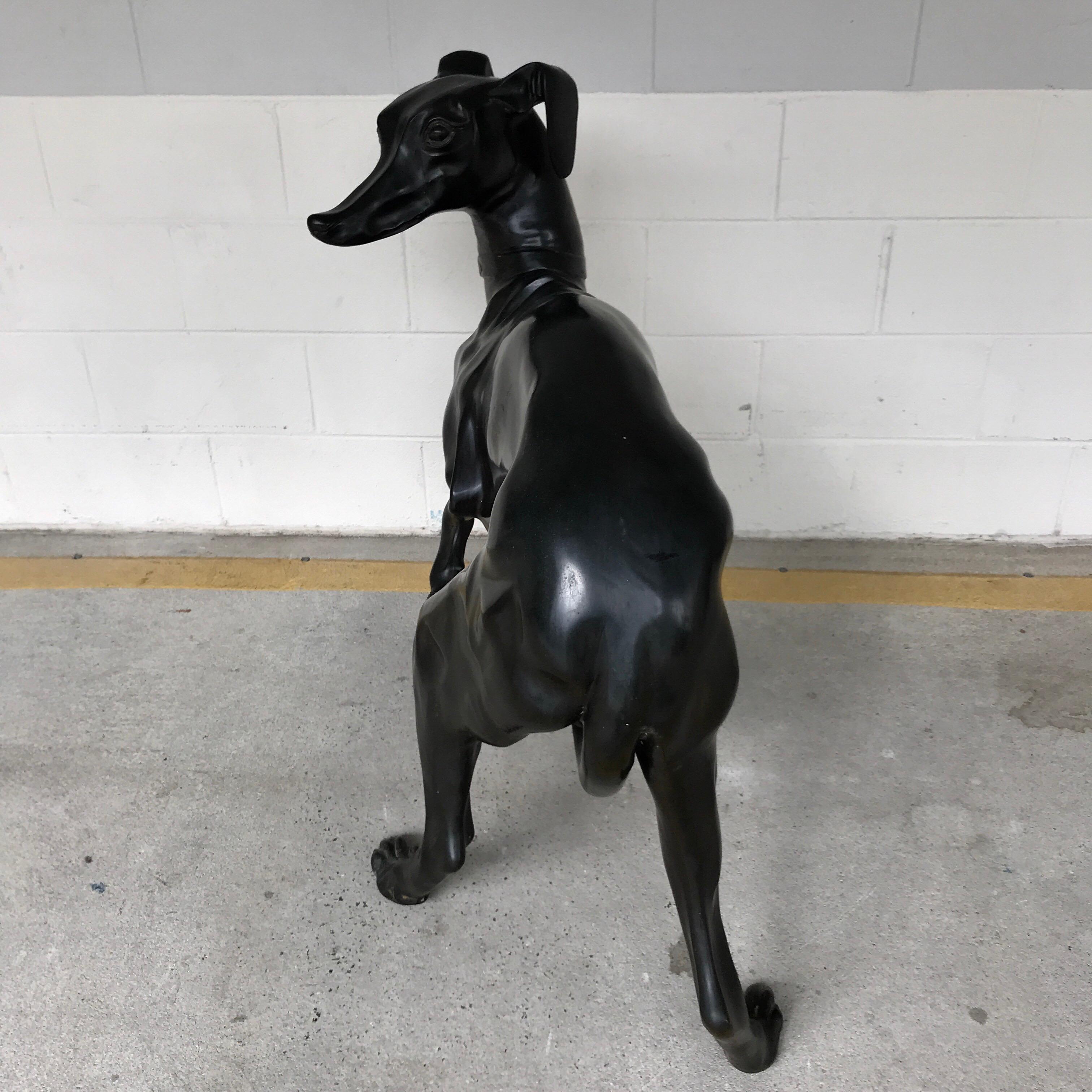 Large-Scale French Bronze Whippet For Sale 1