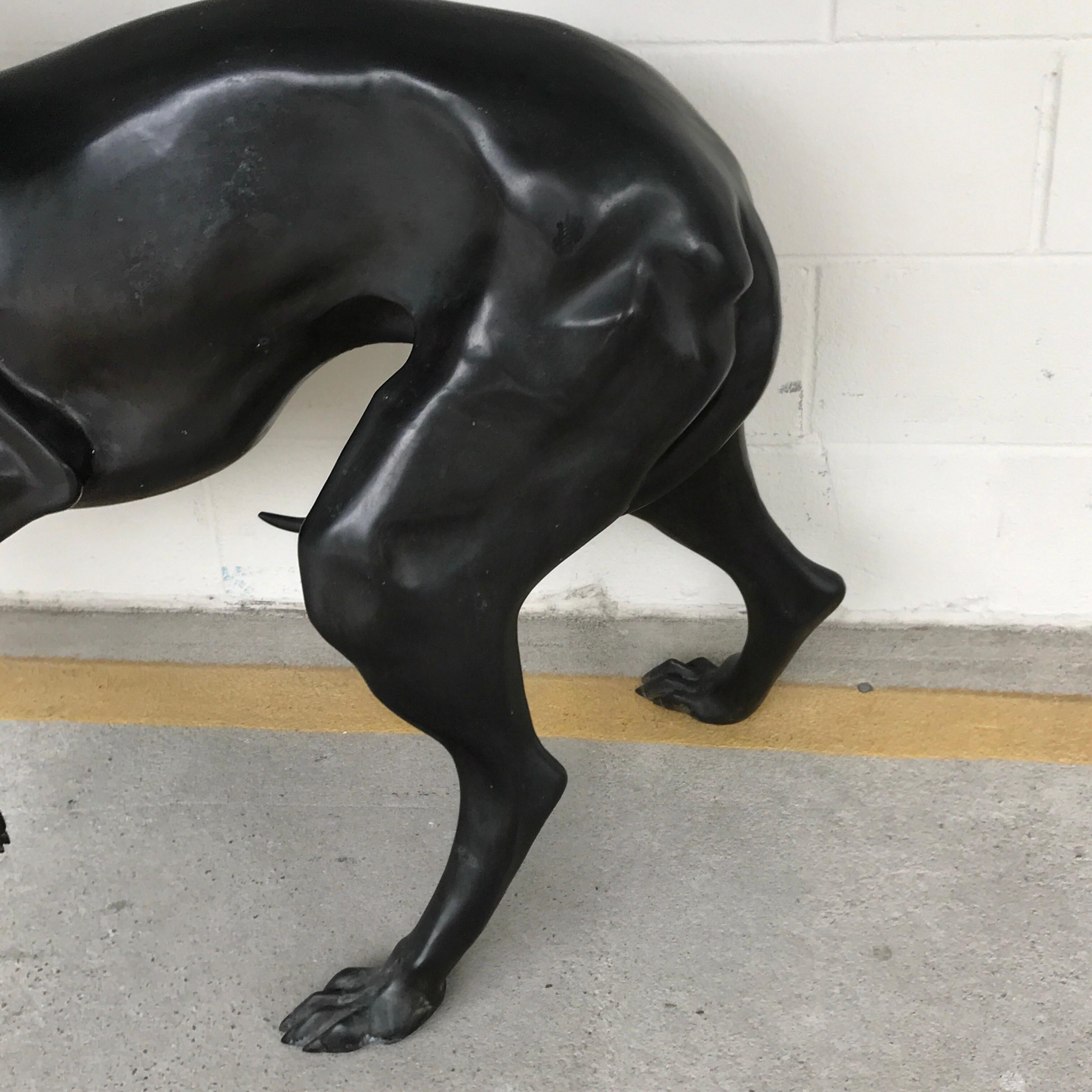 Large-Scale French Bronze Whippet For Sale 3