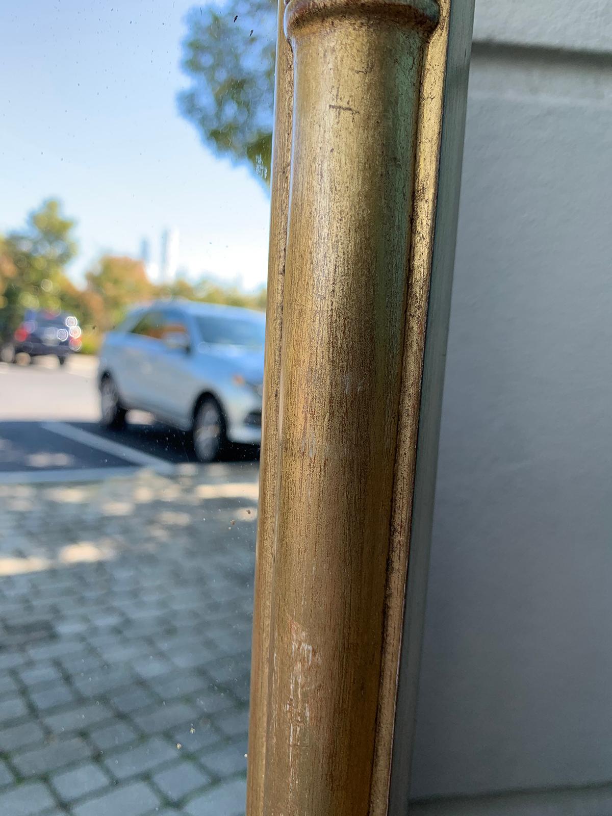 Large Scale French Faux Bamboo Gilded Mirror, circa 1900 4