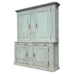 Large Scale French Painted Housekeeper's Cupboard