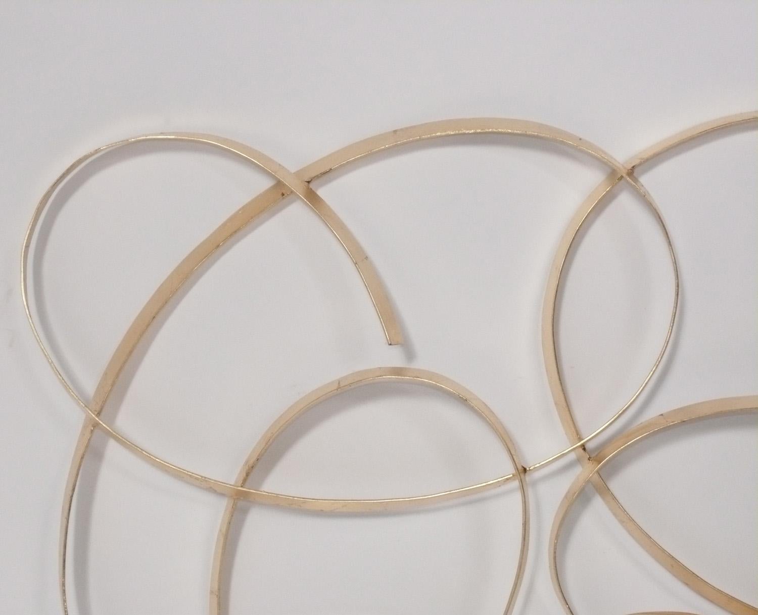 American Large Scale Gilt Metal Wall Sculpture 70