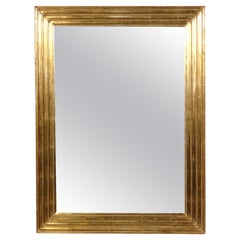 Large Scale Gilt Mirror with Stepped Cove Design