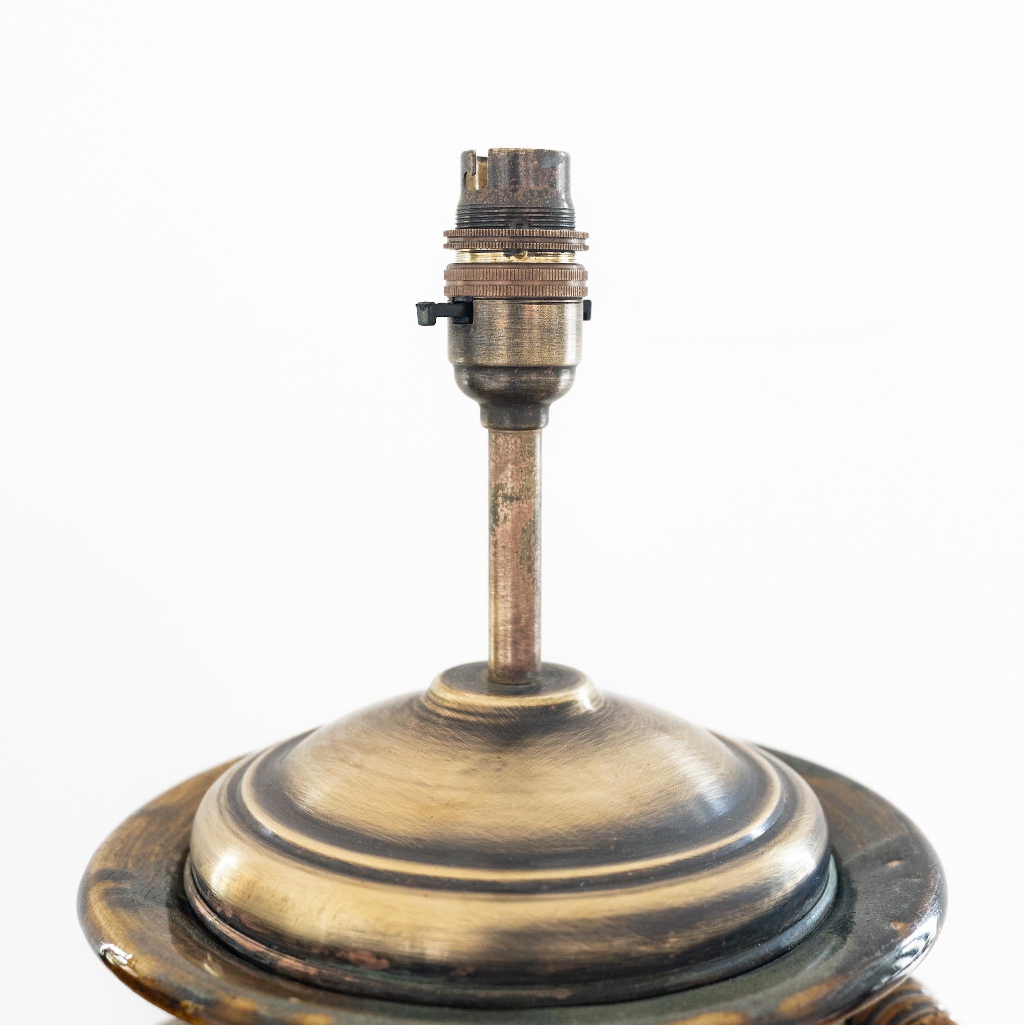 Fatto a mano Large Scale Glazed Earthenware Lamps Country House in vendita