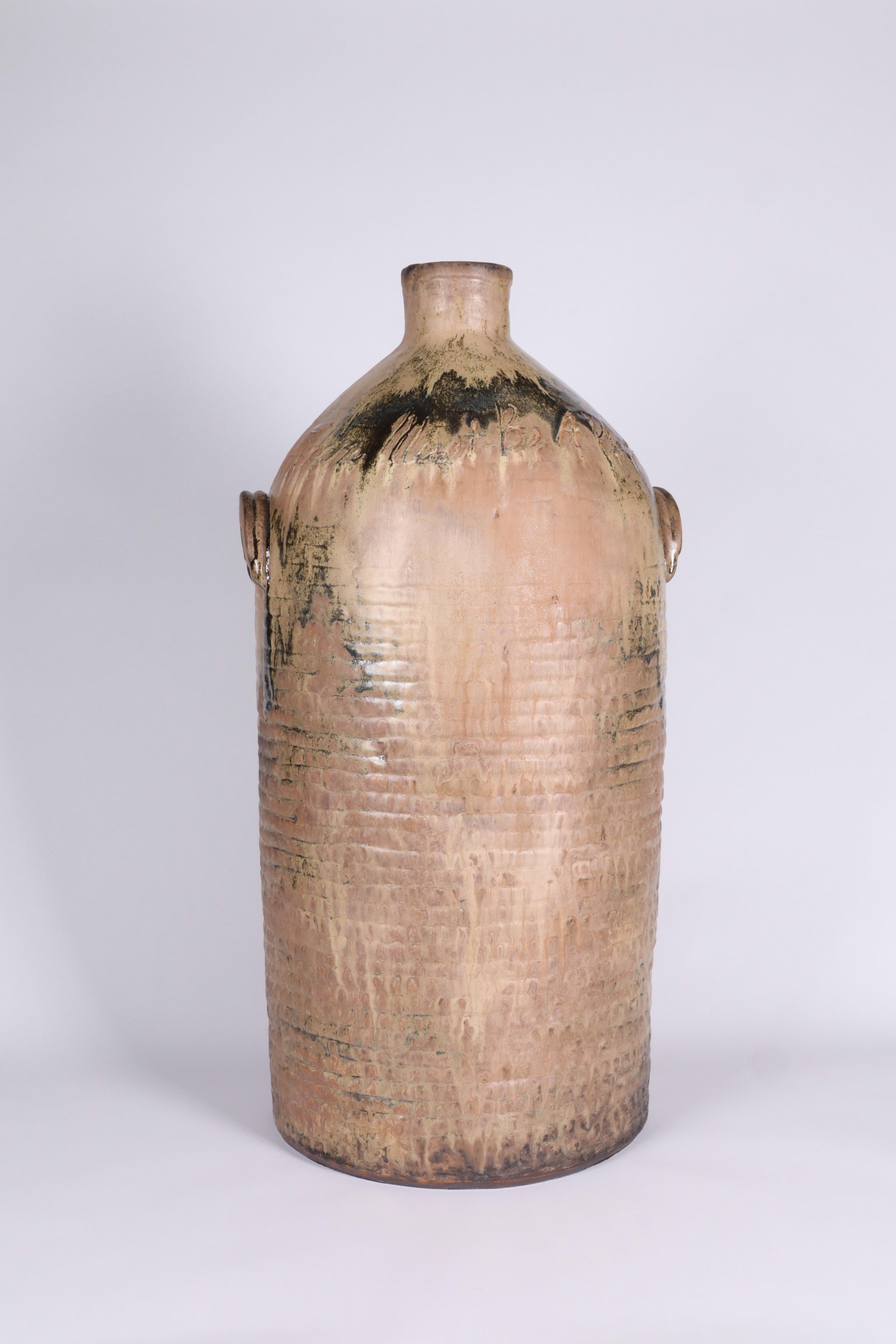 Large-Scale Glazed Stoneware Vessel by Contemporary Ceramist Ebitenyefa Baralaye For Sale 6