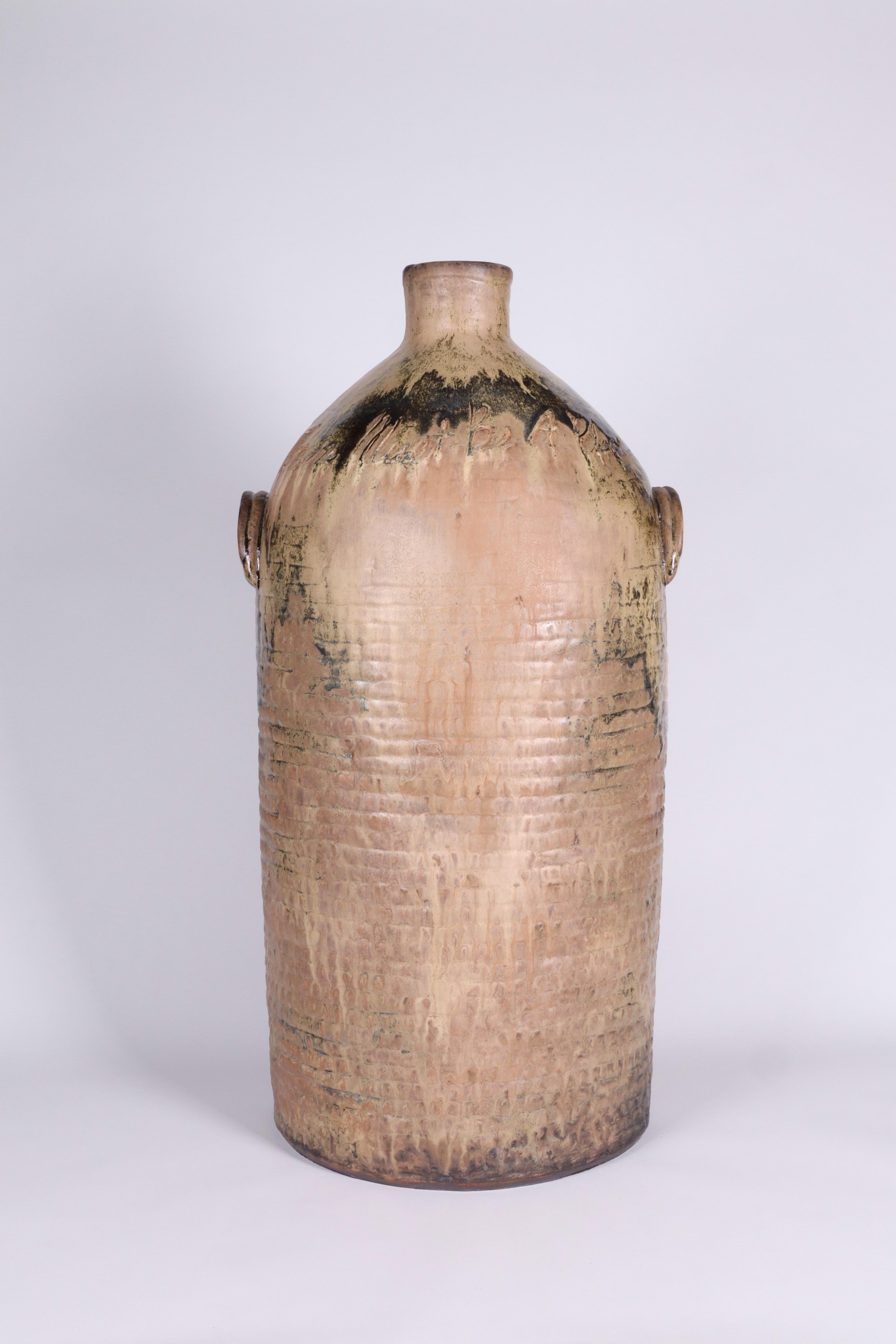 Large-Scale Glazed Stoneware Vessel by Contemporary Ceramist Ebitenyefa Baralaye For Sale 7