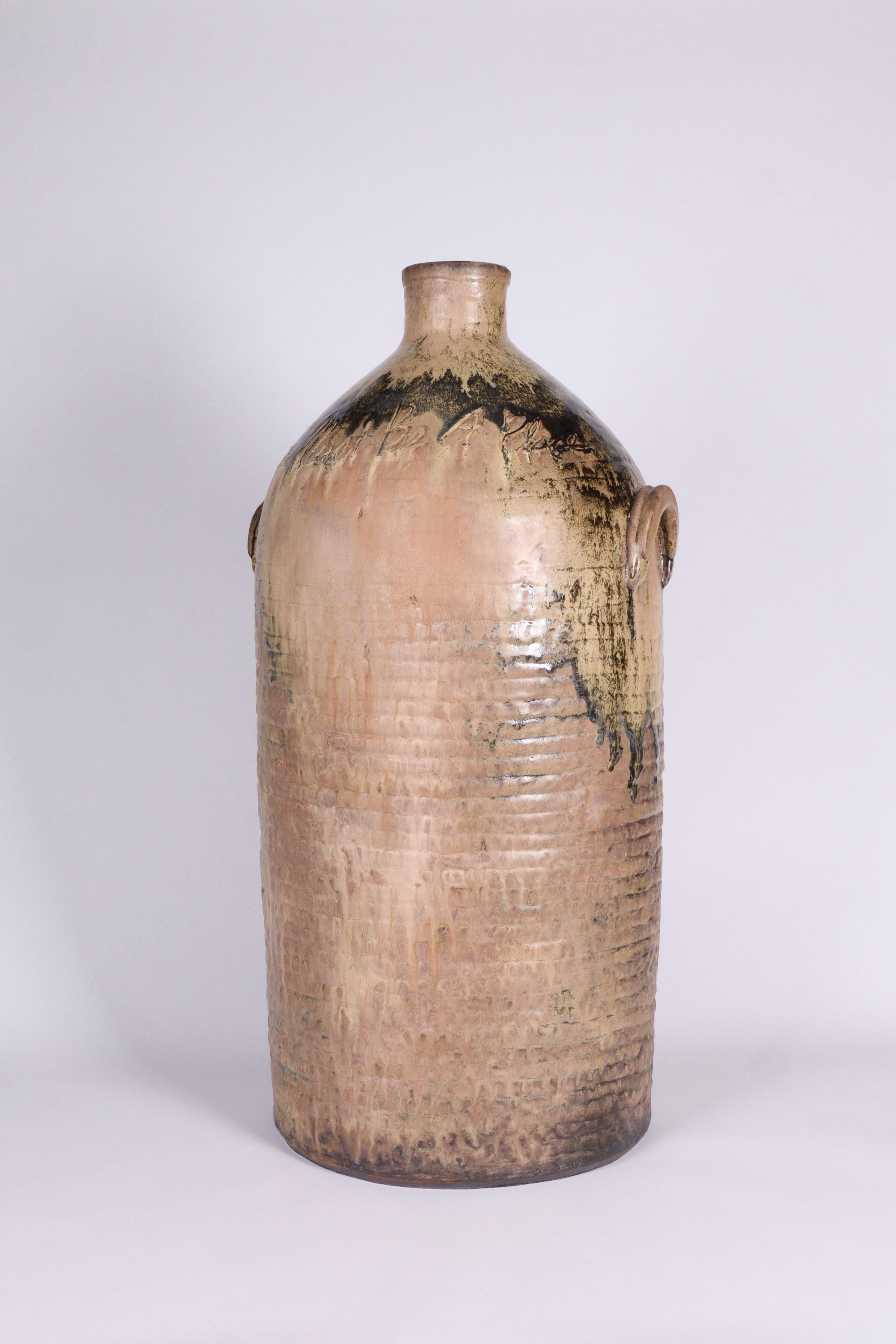 Large-Scale Glazed Stoneware Vessel by Contemporary Ceramist Ebitenyefa Baralaye For Sale 8