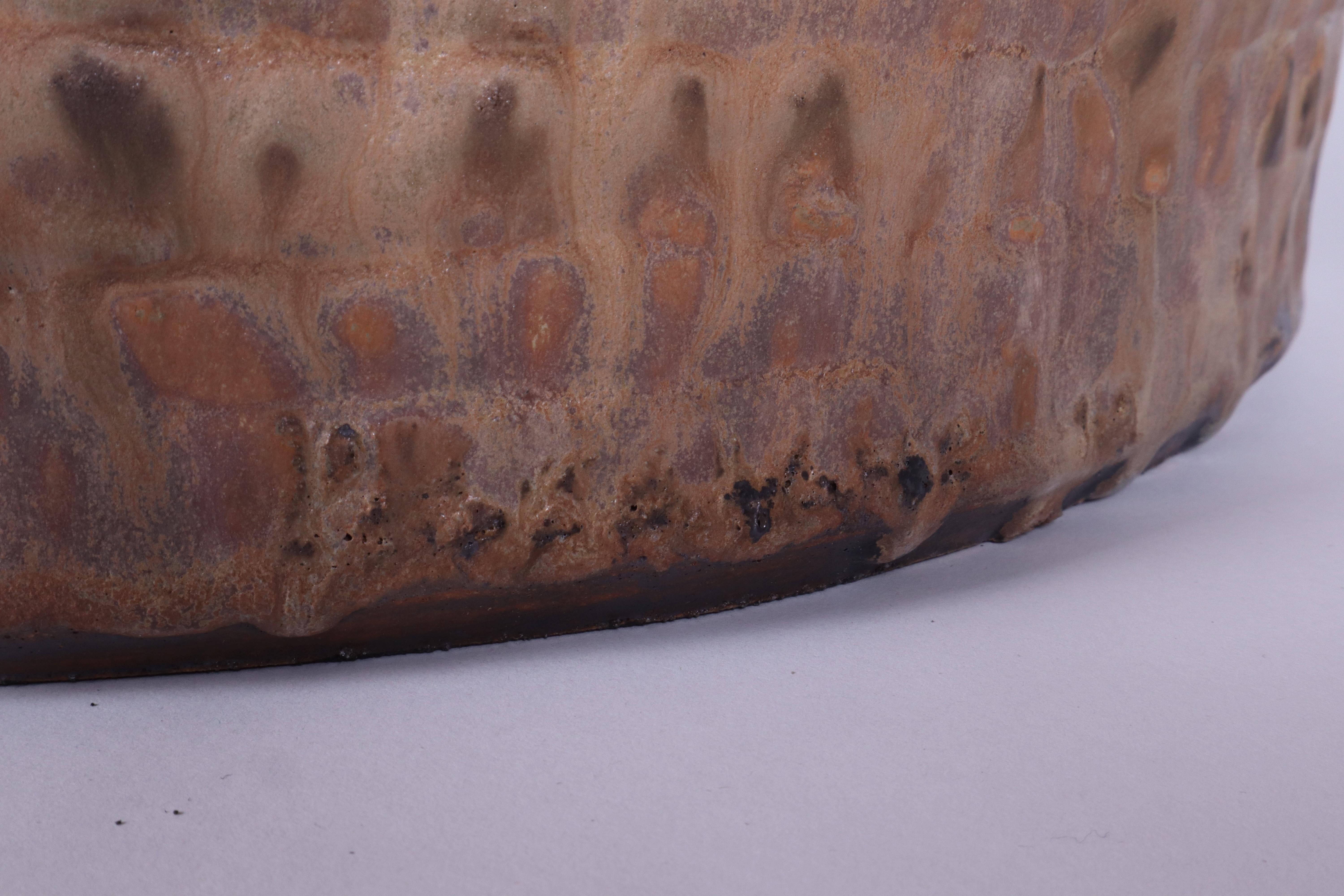 Large-Scale Glazed Stoneware Vessel by Contemporary Ceramist Ebitenyefa Baralaye For Sale 14