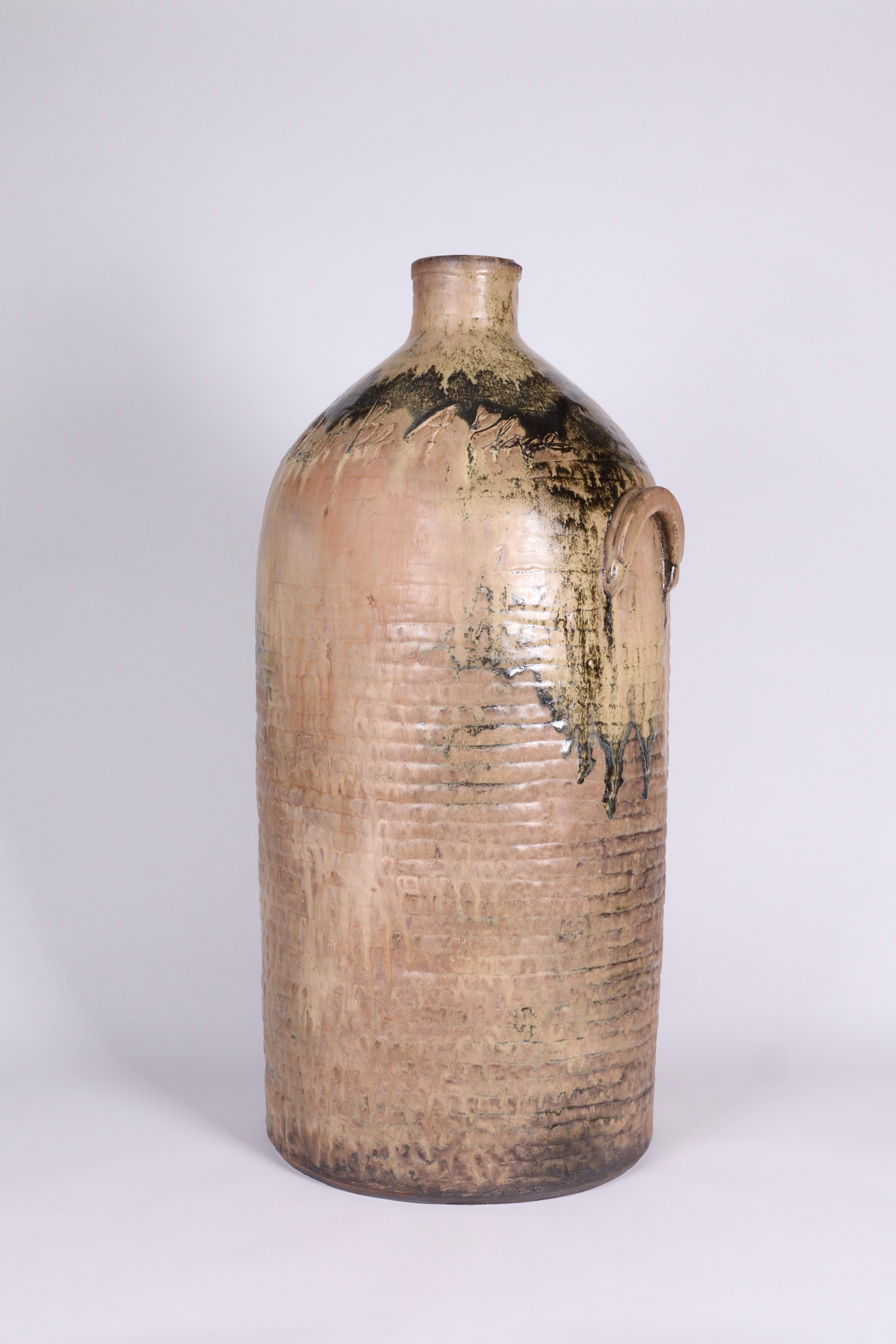 American Large-Scale Glazed Stoneware Vessel by Contemporary Ceramist Ebitenyefa Baralaye For Sale