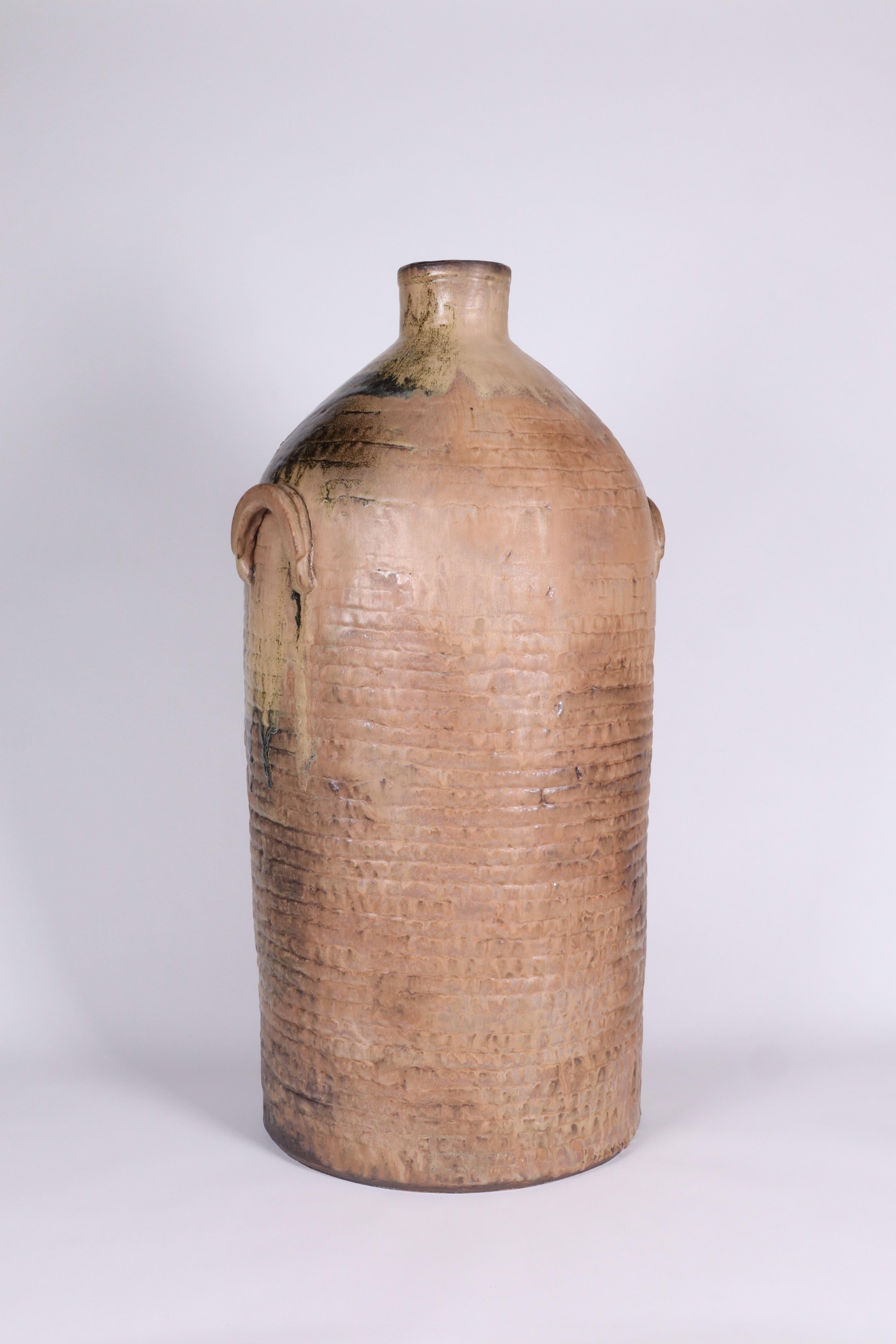 Large-Scale Glazed Stoneware Vessel by Contemporary Ceramist Ebitenyefa Baralaye For Sale 1