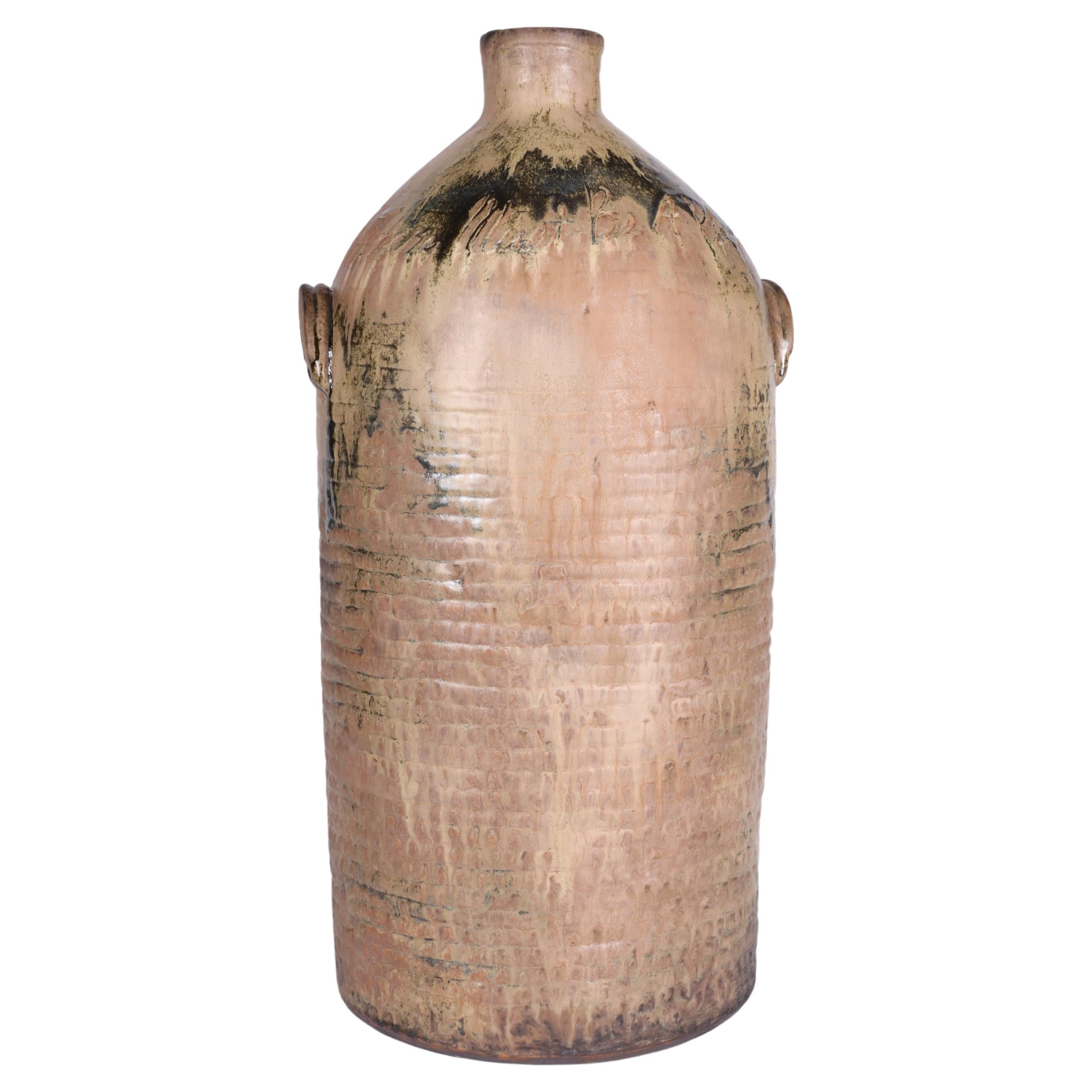 Large-Scale Glazed Stoneware Vessel by Contemporary Ceramist Ebitenyefa Baralaye For Sale