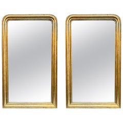 Antique Large Scale Gold Louis Philippe Mirrors