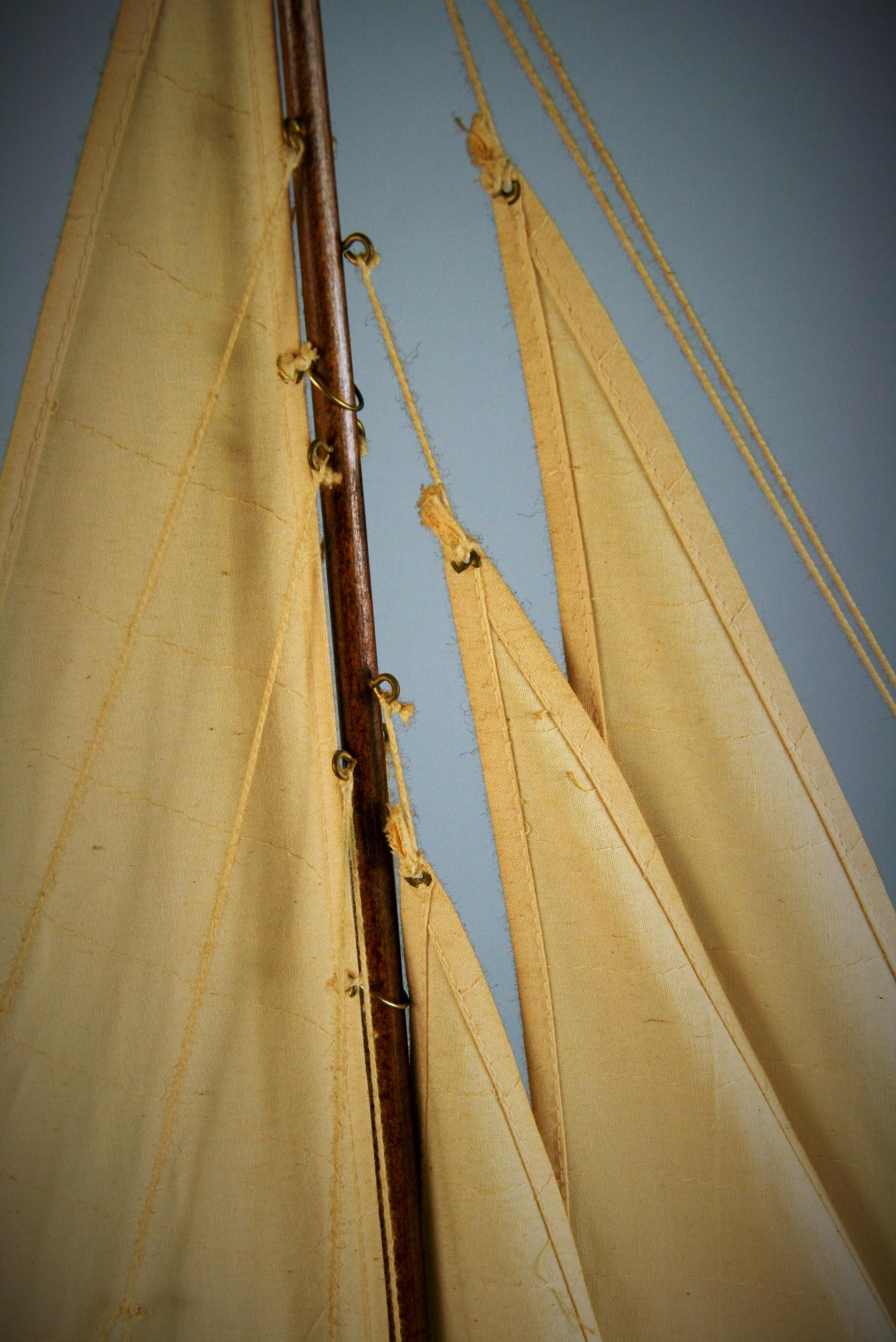 Large Scale Hand Crafted Sail Boat Model For Sale 4