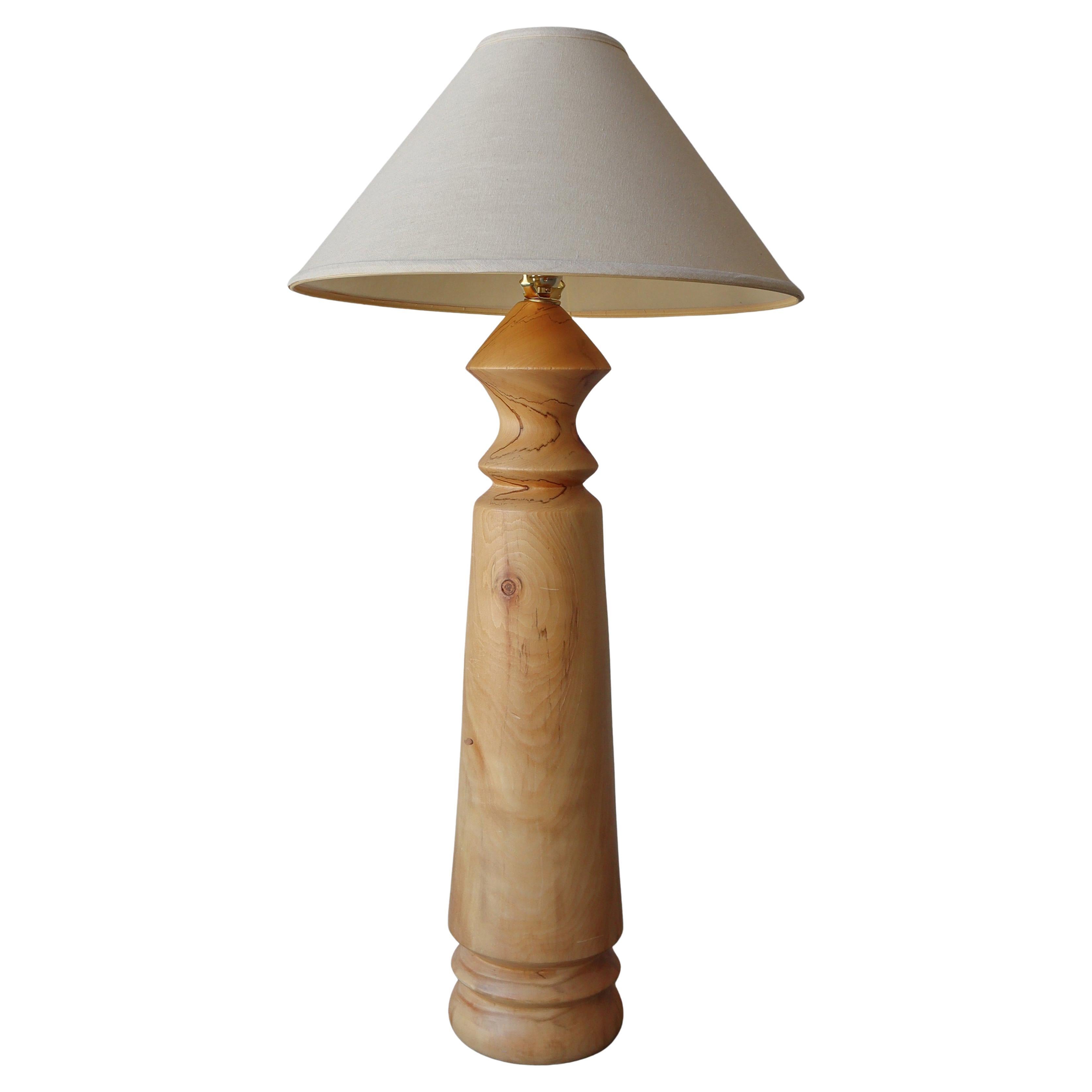 Large Scale Hand Turned Craftsman Table Lamp im Angebot