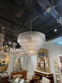 Large Scale Impressive Murano Waterfall Chandelier