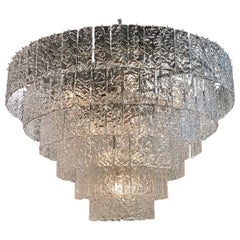 Large Scale Impressive Murano Waterfall Chandelier