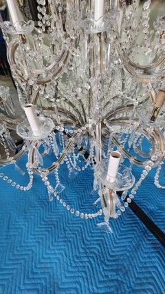 Large Scale Italian Beaded Chandelier
