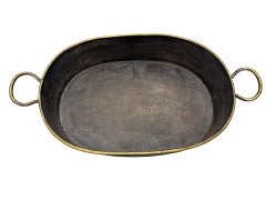 Large Scale Italian Chinoiserie Decorated Tole Jardinière or Planter